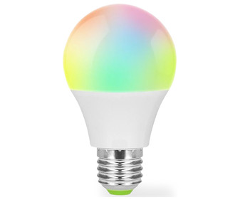 Bombilla inteligente WiFi E27, blanco + multicolor RGB, 5W, MUVIT iO.