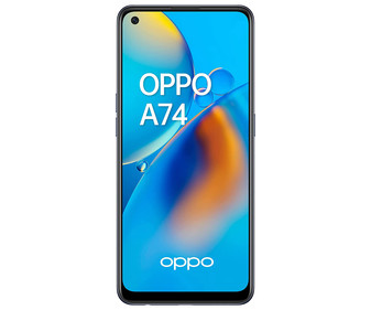 Smartphone 16,4cm (6,43") OPPO A74 negro, Octa-Core, 6GB Ram, 128GB, 48+2+2 Mpx, ColorOS 11.1 (Android 11).