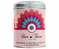 DUE TAZZE Infusión rooibos, caramelo, coco, almendras DUE TAZZA Lata de 100 g.