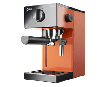 Cafetera espresso SOLAC Squissita Easy orange CE4503, presión 20bar, café molido o monodosis, capacidad 1,5L, vaporizador.